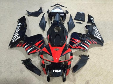 2005-2006 Honda CBR600RR Motorcycle Fairings - Glossy Black Red White HRC Canada Websites
