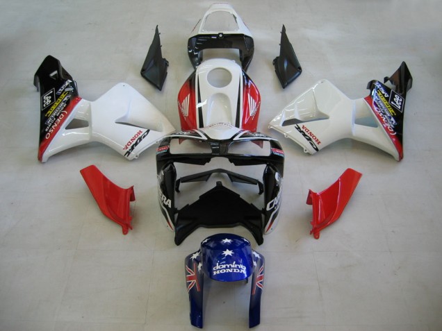 2005-2006 Honda CBR600RR Motorcycle Fairings - Red White Blue DENSO Canada Websites
