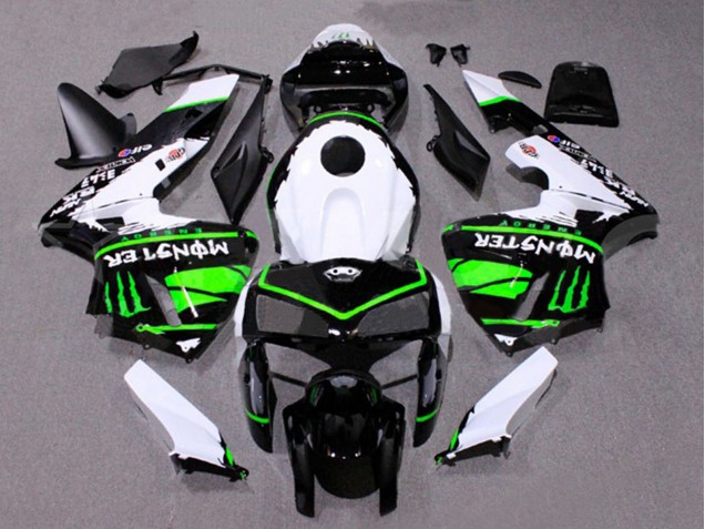 2005-2006 Honda CBR600RR Motorcycle Fairings - White Black Green Monster Canada Websites