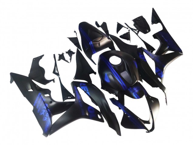 2007-2008 Honda CBR600RR Motorcycle Fairings - Matte Black Blue Repsol Canada Websites