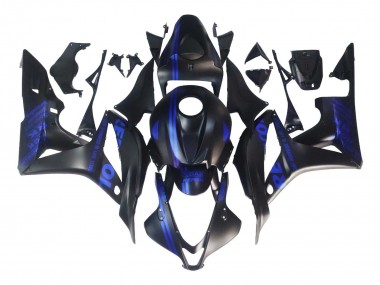 2007-2008 Honda CBR600RR Motorcycle Fairings - Matte Black Blue Repsol Canada Websites