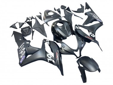2007-2008 Honda CBR600RR Motorcycle Fairing - Matte Black White Repsol Canada Websites