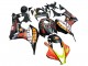 2007-2008 Honda CBR600RR Motorcycle Fairings - Matte Black Orange Red Rossi Repsol 46 Canada Websites