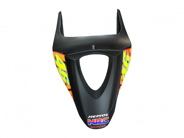 2007-2008 Honda CBR600RR Motorcycle Fairings - Matte Black Orange Red Rossi Repsol 46 Canada Websites