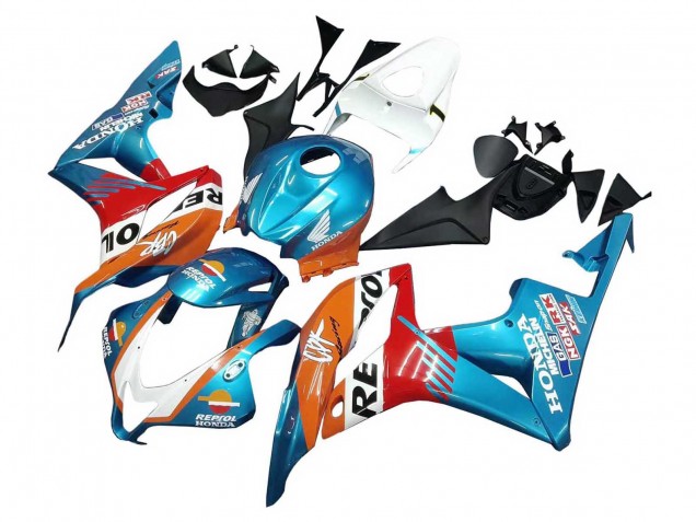 2007-2008 Honda CBR600RR Motorcycle Fairings - Orange White Red Blue Repsol Canada Websites