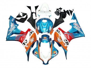 2007-2008 Honda CBR600RR Motorcycle Fairings - Orange White Red Blue Repsol Canada Websites