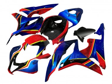 2007-2008 Honda CBR600RR Motorcycle Fairings - Blue Red Yellow Glossy Black Canada Websites
