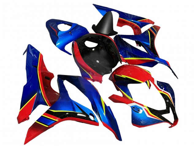 2007-2008 Honda CBR600RR Motorcycle Fairings - Blue Red Yellow Glossy Black Canada Websites