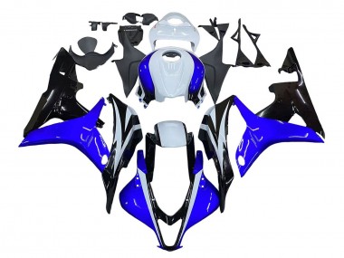 2007-2008 Honda CBR600RR Motorcycle Fairing - White Blue Glossy Black Canada Websites