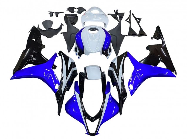 2007-2008 Honda CBR600RR Motorcycle Fairing - White Blue Glossy Black Canada Websites