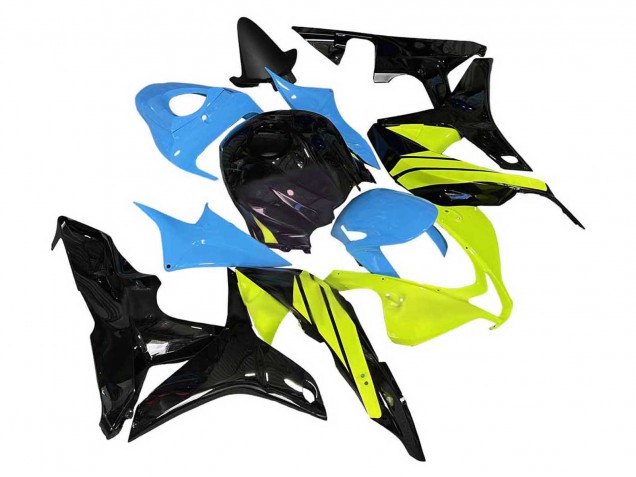 2007-2008 Honda CBR600RR Motorcycle Fairings - Blue Yellow Glossy Black Canada Websites