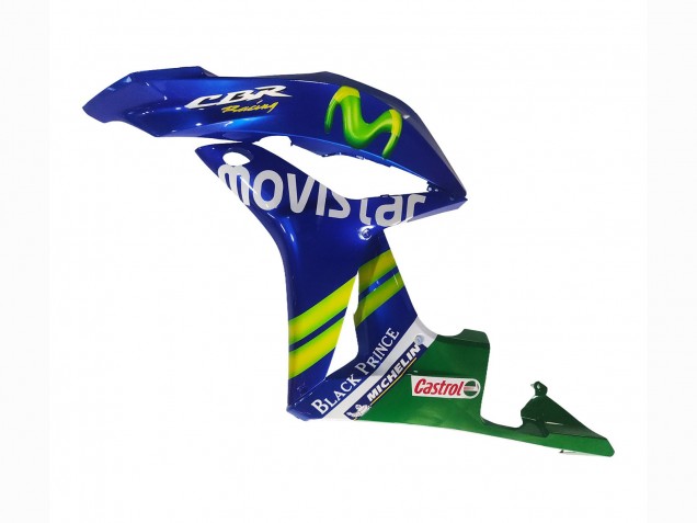 2007-2008 Honda CBR600RR Motorcycle Fairings - Blue Green MoviStar Castrol Canada Websites