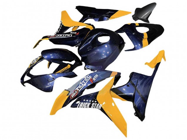 2007-2008 Honda CBR600RR Motorcycle Fairings - Orange Dark Blue Trick Star 06 Canada Websites