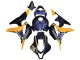 2007-2008 Honda CBR600RR Motorcycle Fairings - Orange Dark Blue Trick Star 06 Canada Websites