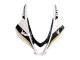 2007-2008 Honda CBR600RR Motorcycle Fairing - White Gold Glossy Black Playboy Canada Websites