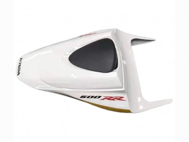2007-2008 Honda CBR600RR Motorcycle Fairing - White Gold Glossy Black Playboy Canada Websites