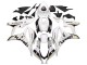 2007-2008 Honda CBR600RR Motorcycle Fairing - White Gold Glossy Black Playboy Canada Websites