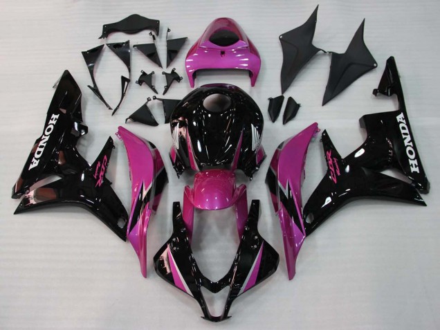 2007-2008 Honda CBR600RR Motorcycle Fairings - Pink Glossy Black Racing Canada Websites