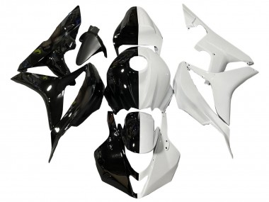 2007-2008 Honda CBR600RR Motorcycle Fairings - White Glossy Black Split Canada Websites