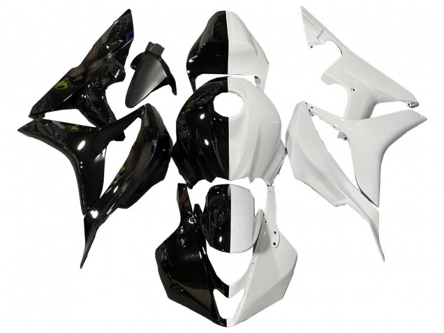 2007-2008 Honda CBR600RR Motorcycle Fairings - White Glossy Black Split Canada Websites