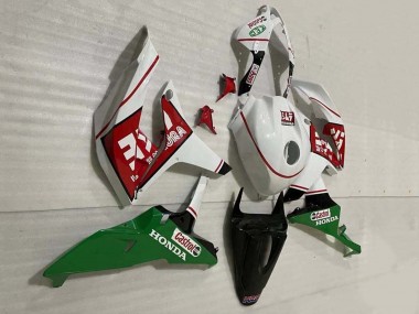 2007-2008 Honda CBR600RR Motorcycle Fairings - White Green Red Castrol Canada Websites