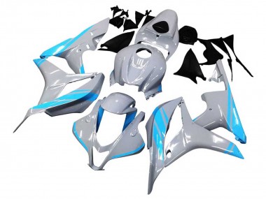2007-2008 Honda CBR600RR Motorcycle Fairings - Glossy Grey Light Blue Canada Websites
