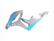 2007-2008 Honda CBR600RR Motorcycle Fairings - Glossy Grey Light Blue Canada Websites