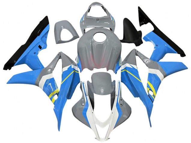 2007-2008 Honda CBR600RR Motorcycle Fairings - Nardo Grey Blue White Glossy Black Canada Websites