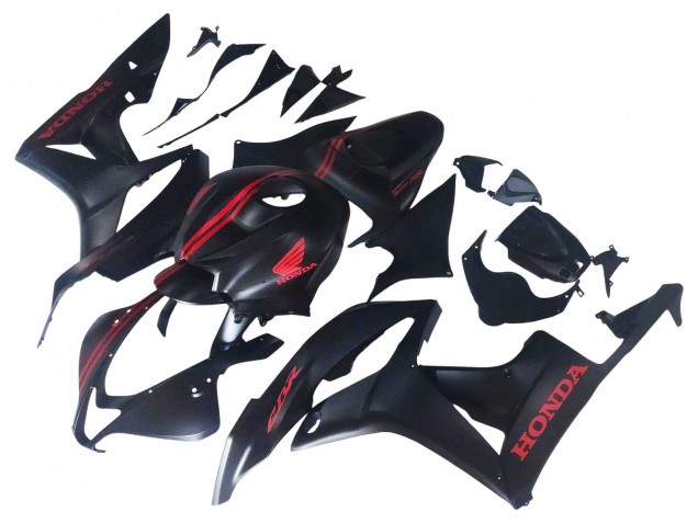 2007-2008 Honda CBR600RR Motorcycle Fairings - Matte Black Red Canada Websites