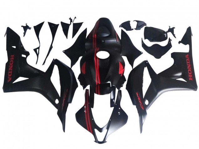 2007-2008 Honda CBR600RR Motorcycle Fairings - Matte Black Red Canada Websites