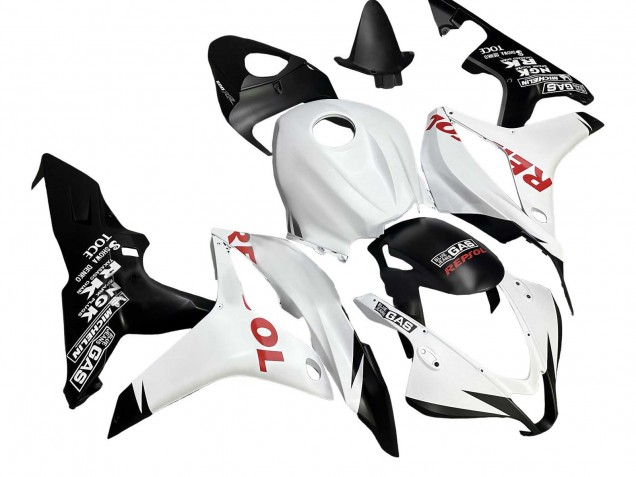 2007-2008 Honda CBR600RR Motorcycle Fairings - White Matte Black Red Repsol Canada Websites