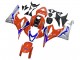 2007-2008 Honda CBR600RR Motorcycle Fairings - Silver Blue Red HRC Canada Websites