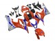 2007-2008 Honda CBR600RR Motorcycle Fairings - Silver Blue Red HRC Canada Websites