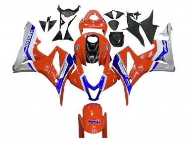 2007-2008 Honda CBR600RR Motorcycle Fairings - Silver Blue Red HRC Canada Websites