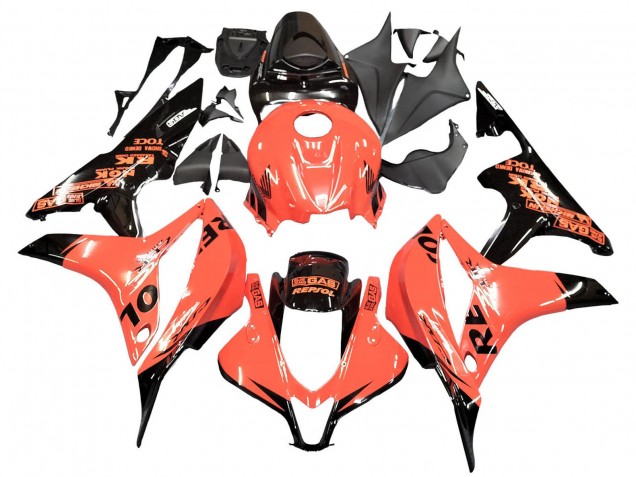 2007-2008 Honda CBR600RR Motorcycle Fairings - Orange Glossy Black Repsol Canada Websites