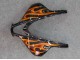 2007-2008 Honda CBR600RR Motorcycle Fairings - Glossy Black Orange Flame Canada Websites