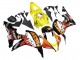 2007-2008 Honda CBR600RR Motorcycle Fairings - Yellow Orange Glossy Black Rossi Repsol Canada Websites