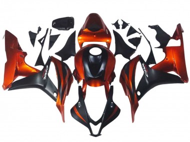 2007-2008 Honda CBR600RR Motorcycle Fairing - Orange Matte Black Canada Websites