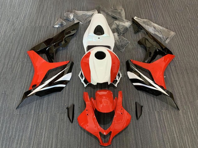 2007-2008 Honda CBR600RR Motorcycle Fairing Kits - White Red Glossy Black Canada Websites