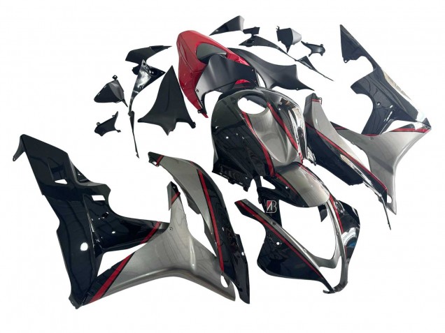 2007-2008 Honda CBR600RR Motorcycle Fairings - Silver Red Glossy Black Canada Websites