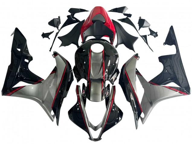 2007-2008 Honda CBR600RR Motorcycle Fairings - Silver Red Glossy Black Canada Websites