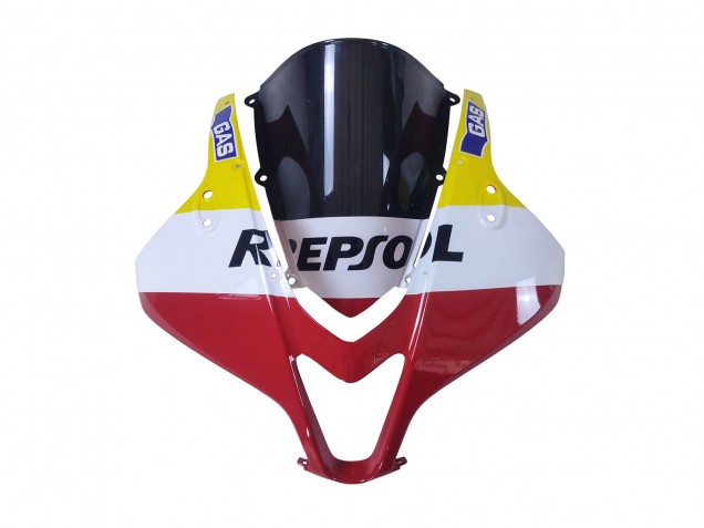 2007-2008 Honda CBR600RR Motorcycle Fairings - White Yellow Red Repsol HRC Canada Websites