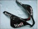 2007-2008 Honda CBR600RR Motorcycle Fairings - Glossy Black White West Canada Websites