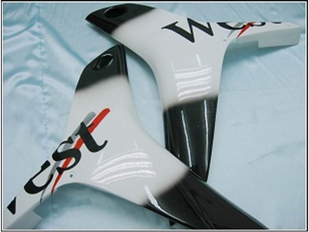2007-2008 Honda CBR600RR Motorcycle Fairings - Glossy Black White West Canada Websites