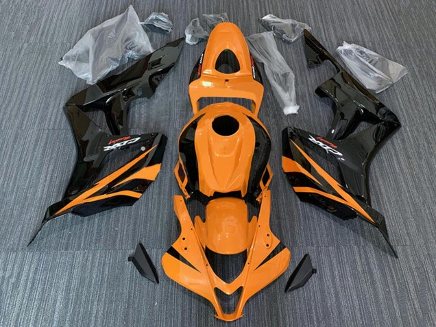 2007-2008 Honda CBR600RR Motorcycle Fairings - Orange Glossy Black Racing Canada Websites