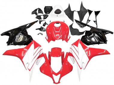 2009-2012 Honda CBR600RR Motorcycle Fairing Kits - White Red Glossy Black Canada Websites