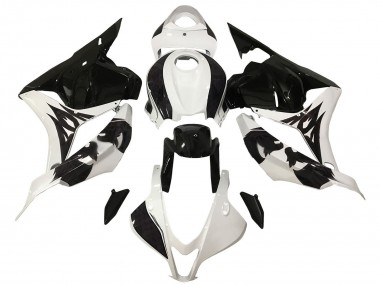 2009-2012 Honda CBR600RR Motorcycle Fairing - White Glossy Black Canada Websites
