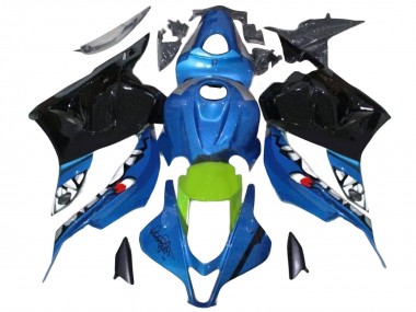 2009-2012 Honda CBR600RR Motorcycle Fairings - Blue Green Glossy Black Shark Canada Websites