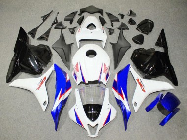 2009-2012 Honda CBR600RR Bike Fairings - White Blue Glossy Black Canada Websites