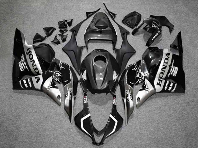 2009-2012 Honda CBR600RR Motorcycle Fairings - Silver Glossy Black HRC Canada Websites